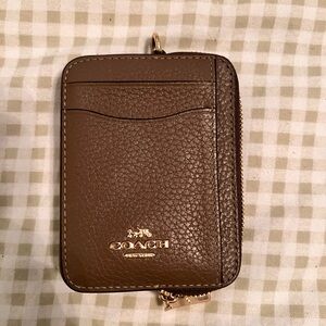 Coach Tan Leather ID Holder
